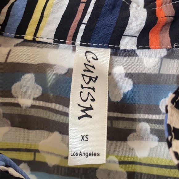 Cubism Multi color Stripe Tunic XS - Picture 3 of 6